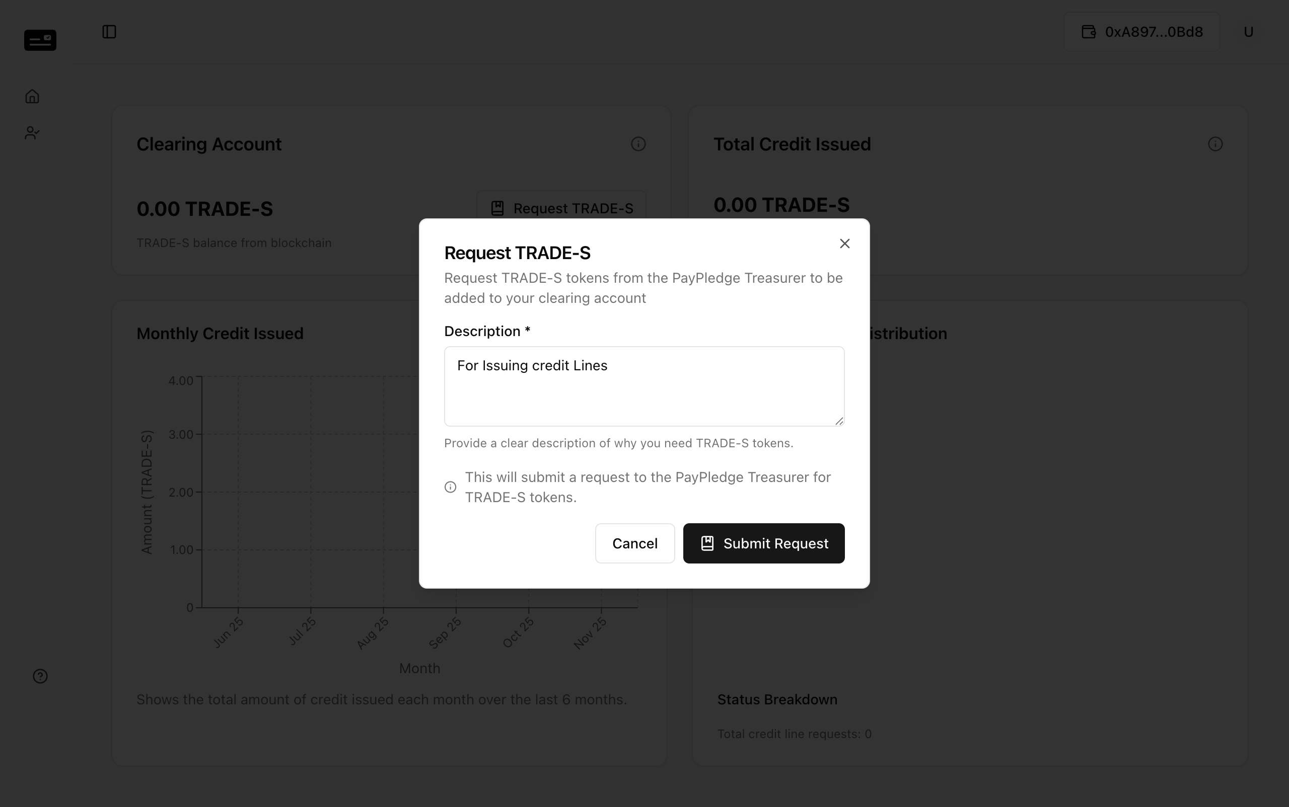 Underwriter Request TRADE-S