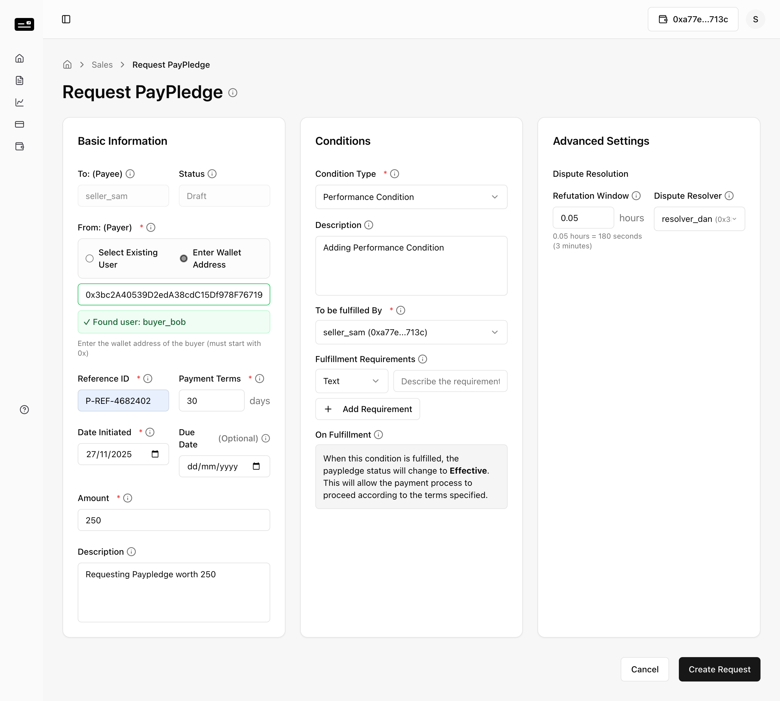 PayPledge Request Form