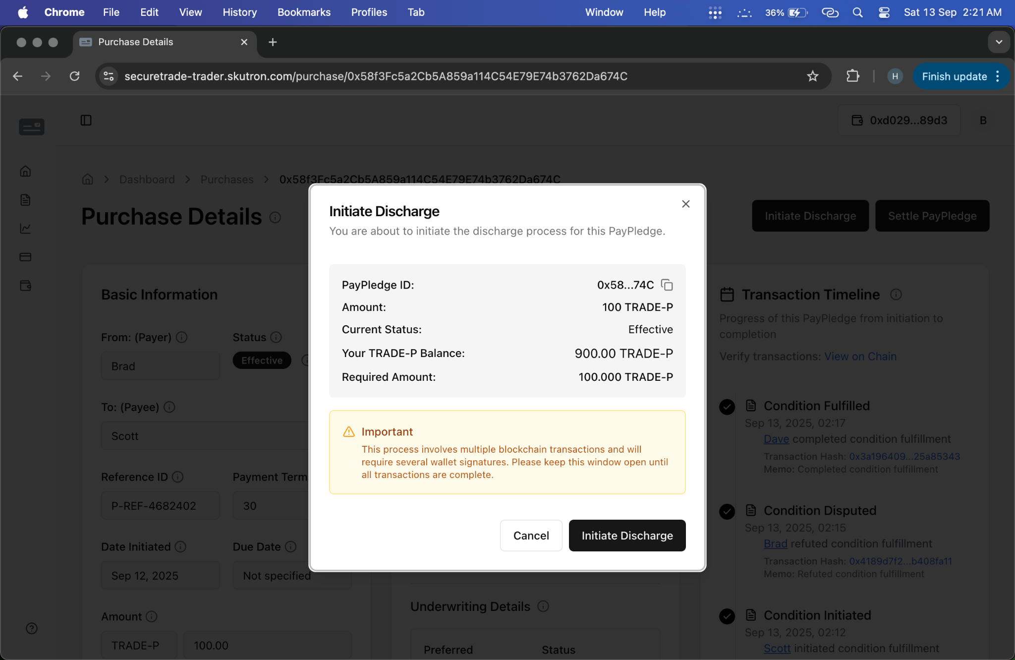Discharge Initiation Transaction Loader