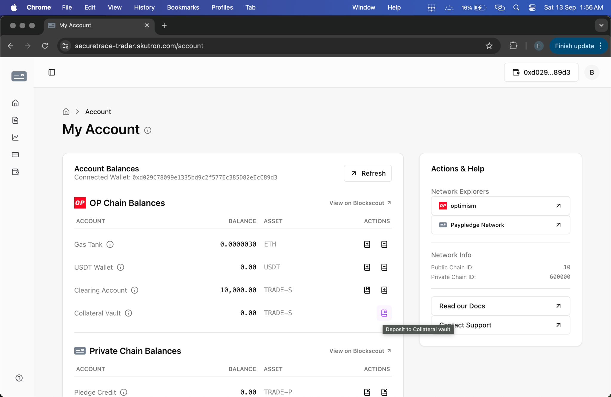 Balance Dashboard